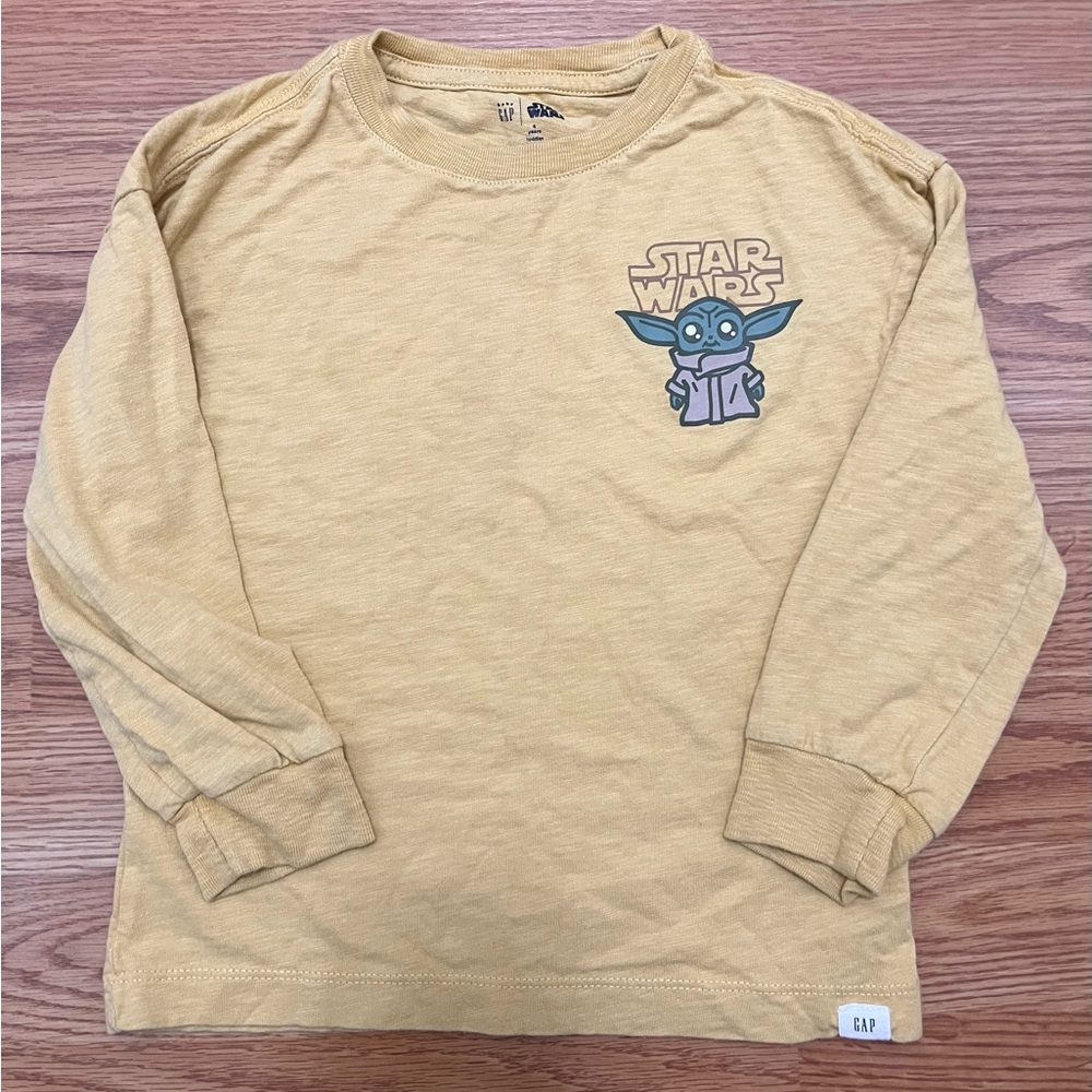 Toddler Boys Star Wars Yoda Long Sleeve Tee 4T